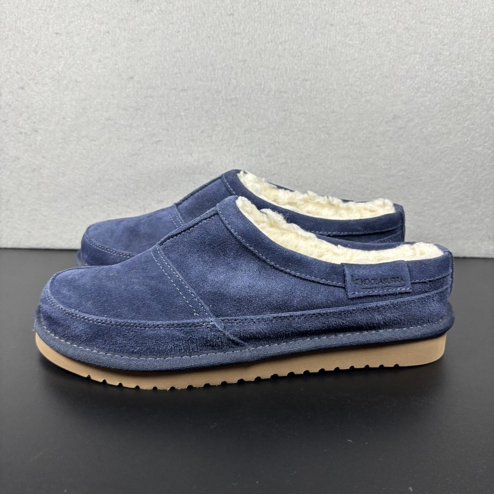 Koolaburra by UGG Men's 8 Graisen Slipper Insignia Blue Suede Faux Fur 1115871